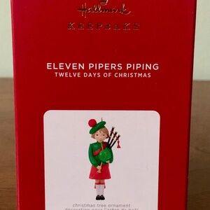 Hallmark 2021 Keepsake Ornament 12 Days of Christmas Series 11 Pipers Piping